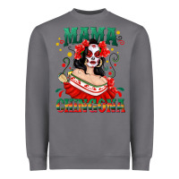 Storm Mama Chingona Skull Heavyweight Sweatshirt - texasbilliewilder