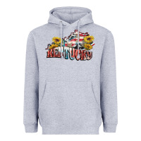 Heather Grey Kentucky 4th of July Heavyweight Hoodie - FaDigitalArtStudio