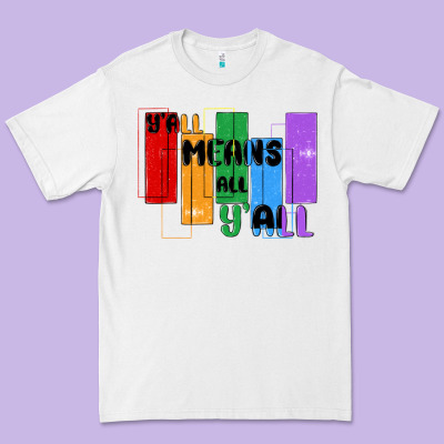 Y'all Means All Y'all Premium Tee Designed By Maliassmallbusiness