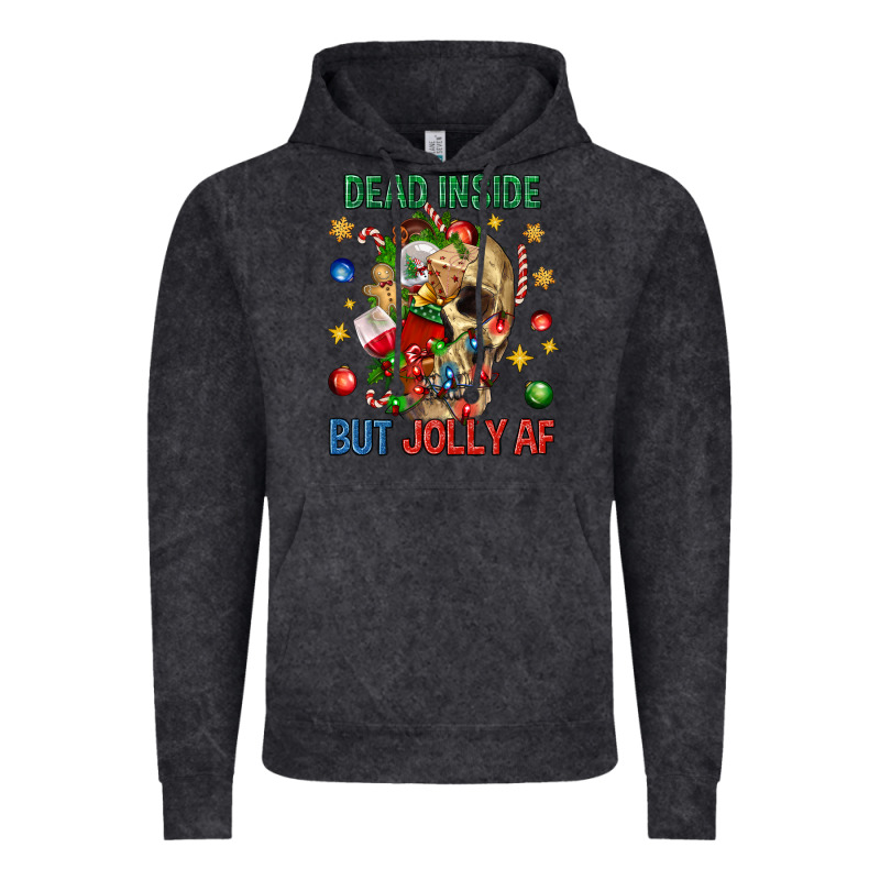Dead Inside But Jolly Af Vintage Hoodie by BundleAndBundleShop | Teevron