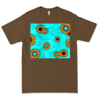 Cacao turquoise gemstone sunflower Premium Tee - JahusDesignShop