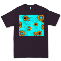 Plum turquoise gemstone sunflower Premium Tee - JahusDesignShop