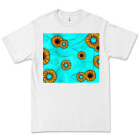 White turquoise gemstone sunflower Premium Tee - JahusDesignShop