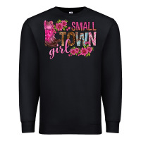 Black small town girl with flowers bbs Premium Sweatshirt - BundleAndBundleShop