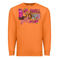 Carrot small town girl with flowers bbs Premium Sweatshirt - BundleAndBundleShop