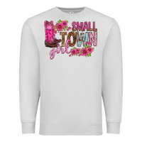 Dove Grey small town girl with flowers bbs Premium Sweatshirt - BundleAndBundleShop