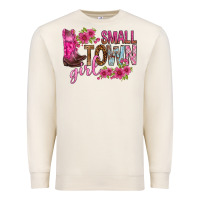 Sandshell small town girl with flowers bbs Premium Sweatshirt - BundleAndBundleShop