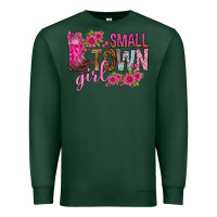 Sports Green small town girl with flowers bbs Premium Sweatshirt - BundleAndBundleShop