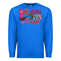 True Royal small town girl with flowers bbs Premium Sweatshirt - BundleAndBundleShop