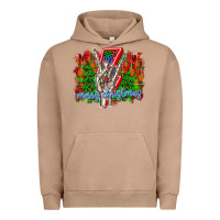 Pigment Burro punk rock Merry Christmas Urban Hoodie - CowhideDigitalArt