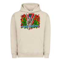 Pigment French Oak punk rock Merry Christmas Urban Hoodie - CowhideDigitalArt