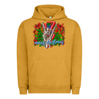 Pigment Peanut Butter punk rock Merry Christmas Urban Hoodie - CowhideDigitalArt