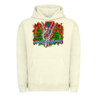Pigment Pistachio punk rock Merry Christmas Urban Hoodie - CowhideDigitalArt