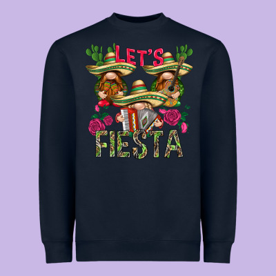 Let's Fiesta With Gnomes Heavyweight Sweatshirt Designed By Nancycooperartshop
