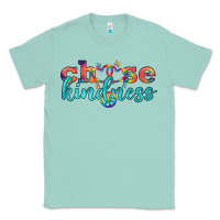 Seafoam Lgbtq Choose Kindness With Heart And Peace Classic Tee - BundleAndBundleShop
