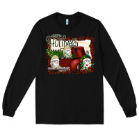 Black happy holidays gnomes Christmas Truck Long Sleeve Tee - Bettercallsaul