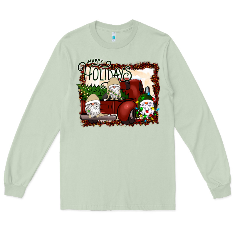 Happy Holidays Gnomes Christmas Truck Long Sleeve Tee by Bettercallsaul | Teevron