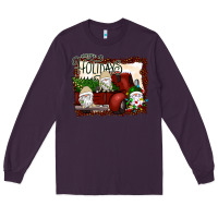Plum happy holidays gnomes Christmas Truck Long Sleeve Tee - Bettercallsaul