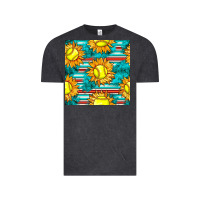 Softball Sunflowers With Serape Seamless Pattern Vintage Tee | Teevron