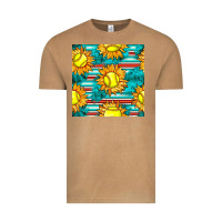 Vintage Camel softball sunflowers with serape seamless pattern Vintage Tee - BundleAndBundleShop