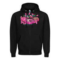 Black Cancer pumpkins Cancer Awareness Zipper Hoodie - HowdyJamesFarm