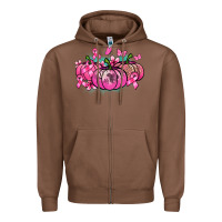 Chestnut Cancer pumpkins Cancer Awareness Zipper Hoodie - HowdyJamesFarm