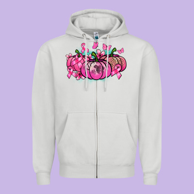 Cancer Pumpkins Cancer Awareness Zipper Hoodie Designed By Howdyjamesfarm