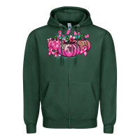 Sports Green Cancer pumpkins Cancer Awareness Zipper Hoodie - HowdyJamesFarm