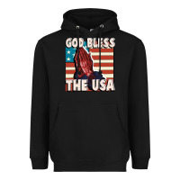 Black God Bless the USA Heavyweight Hoodie - FaDigitalArtStudio