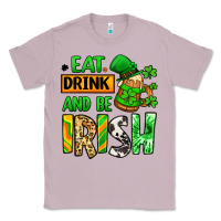 Lilac Eat drink and be Irish St. Patrick's Classic Tee - LillyAllenDesigns
