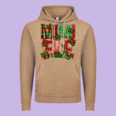 Christmas Mimi Elf Vintage Hoodie Designed By Bundleandbundleshop