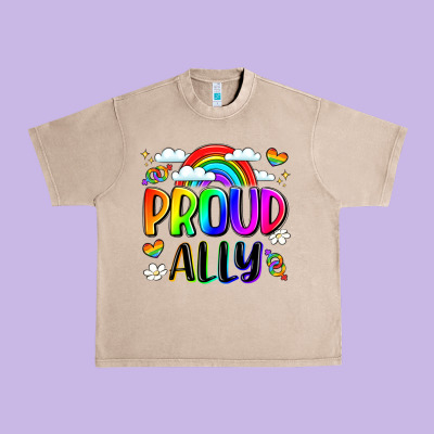 Proud Ally Urban Heavy Tee Designed By Lillyallendesigns