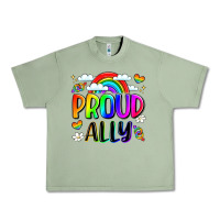 Oil Green proud ally Urban Heavy Tee - LillyAllenDesigns