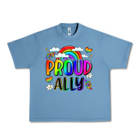 Pebble Blue proud ally Urban Heavy Tee - LillyAllenDesigns