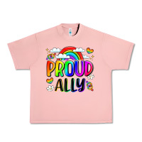 Salmon proud ally Urban Heavy Tee - LillyAllenDesigns