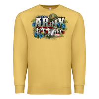 Antique Gold Army mom Mother's Day Premium Sweatshirt - FaDigitalArtStudio