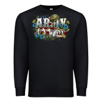 Black Army mom Mother's Day Premium Sweatshirt - FaDigitalArtStudio