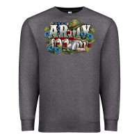 Charcoal Heather Army mom Mother's Day Premium Sweatshirt - FaDigitalArtStudio