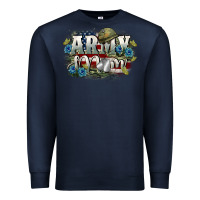 Navy Army mom Mother's Day Premium Sweatshirt - FaDigitalArtStudio