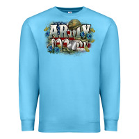 Ocean Blue Army mom Mother's Day Premium Sweatshirt - FaDigitalArtStudio