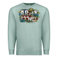 Seafoam Army mom Mother's Day Premium Sweatshirt - FaDigitalArtStudio