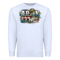White Army mom Mother's Day Premium Sweatshirt - FaDigitalArtStudio