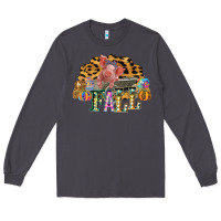 Smoke Fall Scene Pumpkin Watercolor Pig Wagon Serape Cheetah Long Sleeve Tee - Bettercallsaul