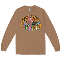 Toasted Coconut Fall Scene Pumpkin Watercolor Pig Wagon Serape Cheetah Long Sleeve Tee - Bettercallsaul