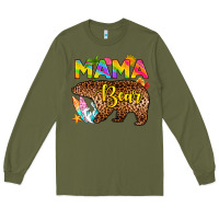 Army Green mama bear summer Long Sleeve Tee - RanaPortraitStore