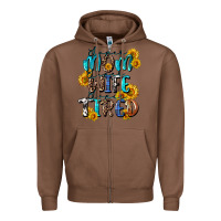 Chestnut Super mom super wife super tired Zipper Hoodie - CowGirlArtShop