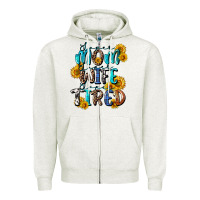 Oatmeal Heather Super mom super wife super tired Zipper Hoodie - CowGirlArtShop