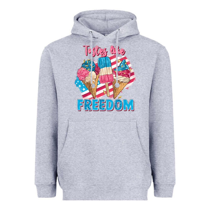 Tastes Like Freedom 4th Of July Heavyweight Hoodie by FaDigitalArtStudio | Teevron