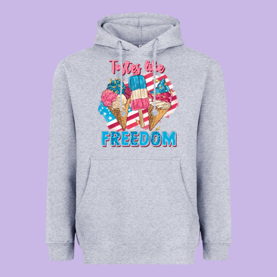 Tastes Like Freedom 4th Of July Heavyweight Hoodie Designed By Fadigitalartstudio