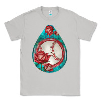 Moon Dust baseball and western roses teardrop  7 Classic Tee - BundleAndBundleShop